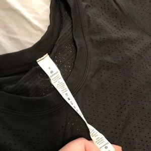 Lululemon Breeze By Short Sleeve Black Shirt -Sz 6
